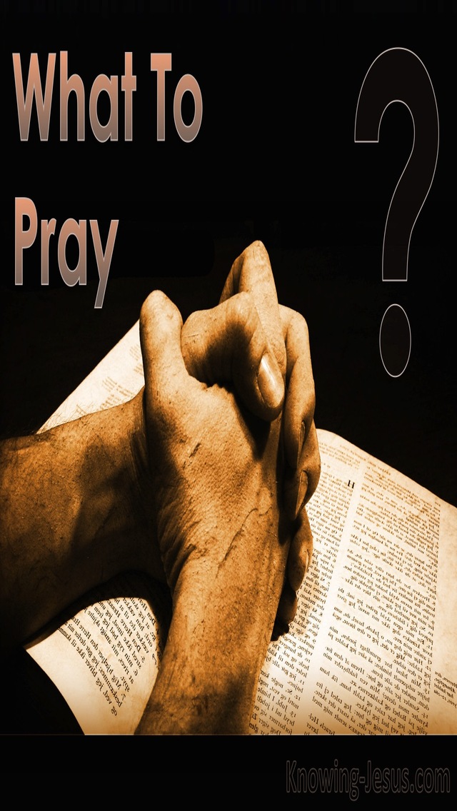 What To Pray (devotional)03-29 (black)